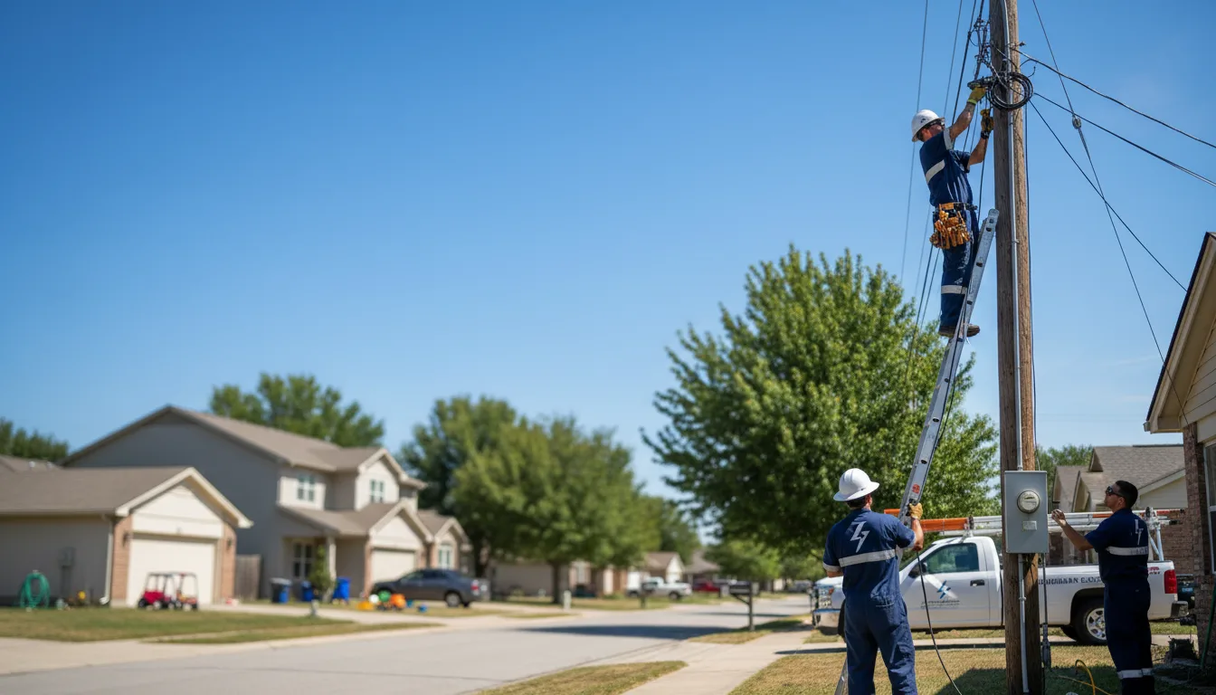 Residential electrician providing installation services in Waldron, AR